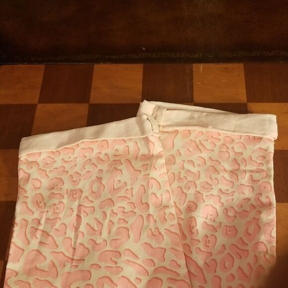 Vintage NEW Pink & White Animal Print LEI Cropped Capris Jean's Leggings 5 - Picture 11 of 12